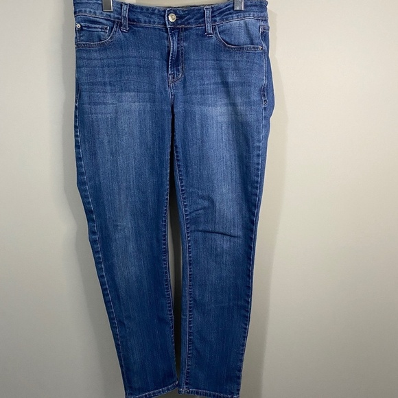 Kensie Jeans Straight Leg Women's Mid-Rise Blue Jeans Size 8 - Picture 1 of 11